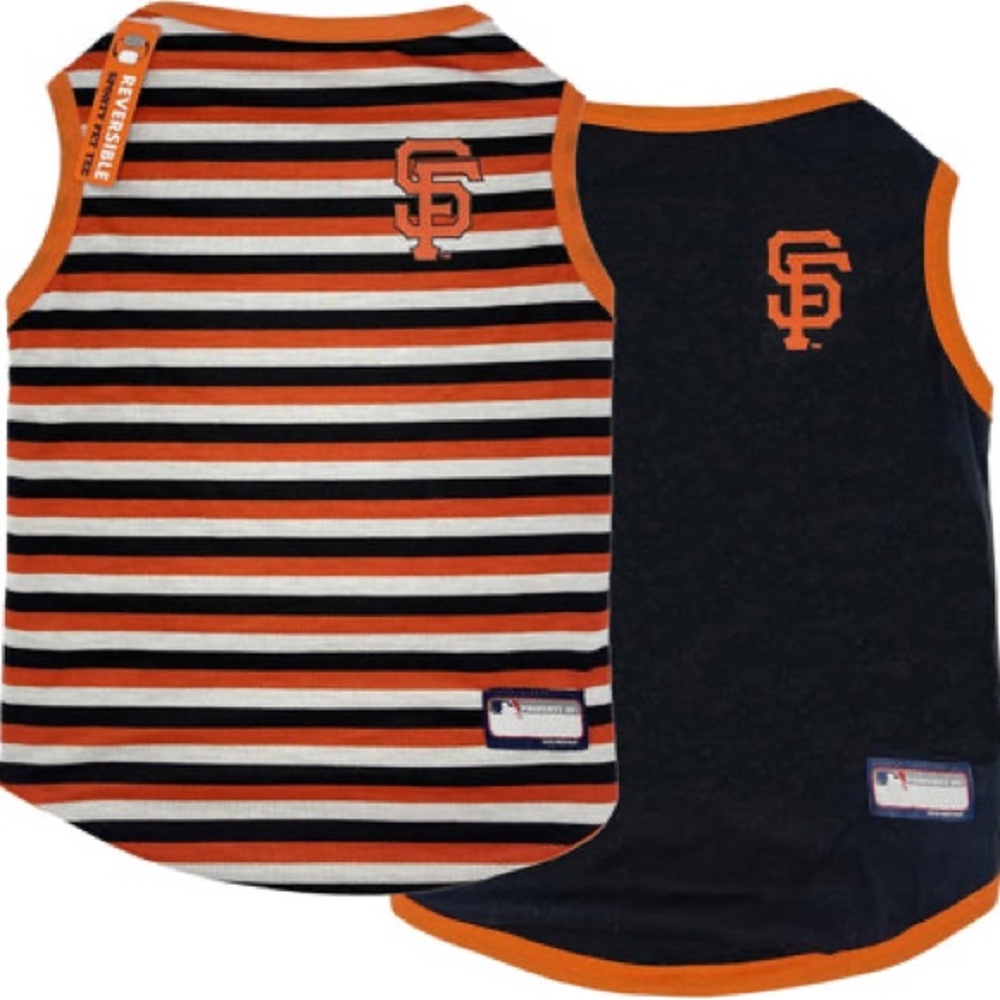 MLB reversible SF GIANTS DOG TEE NWOT